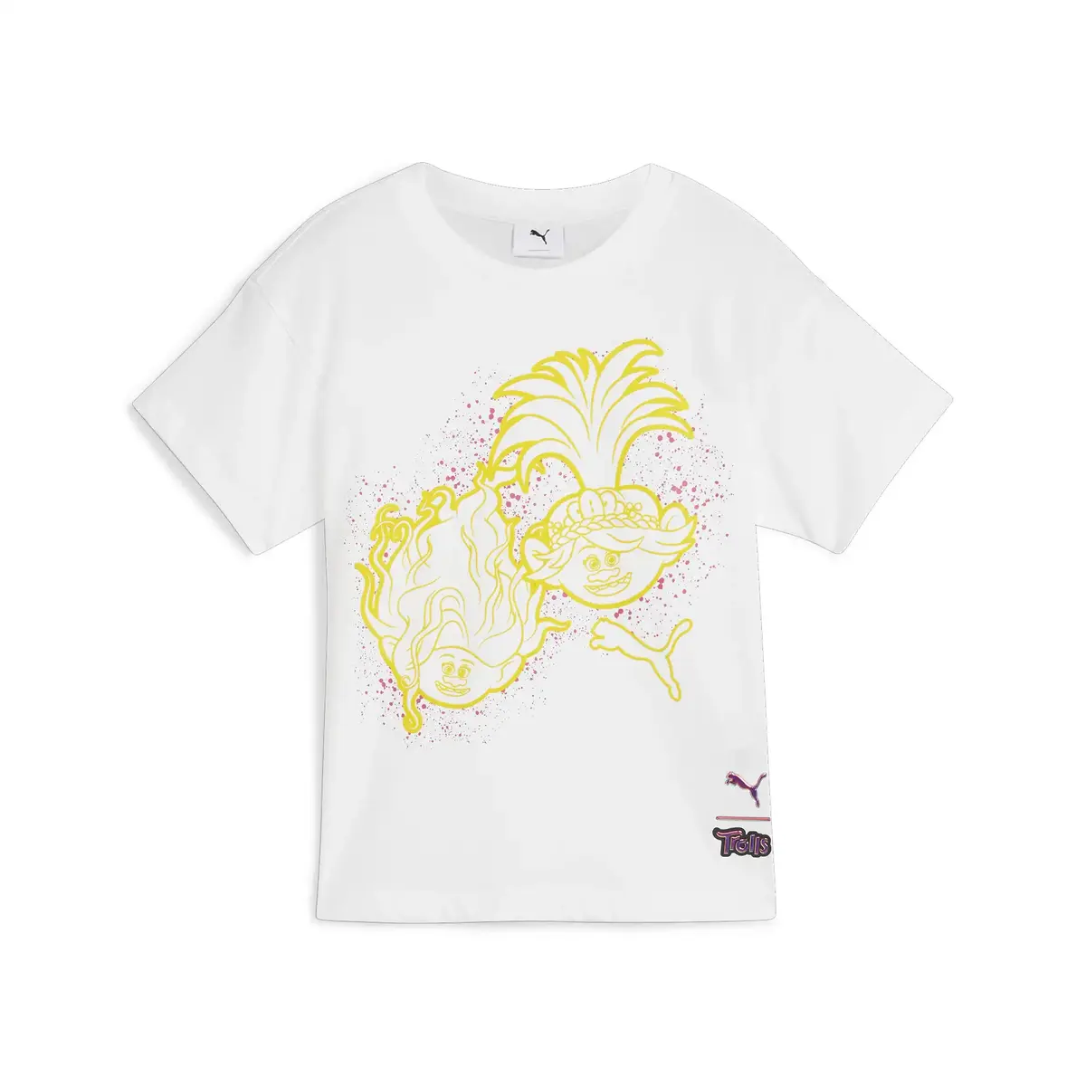 Puma X TROLLS Graphic Tee Beyaz Unisex T-Shirt