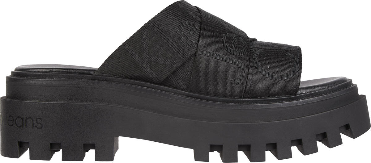 Calvin Klein TOOTHY COMBAT SANDAL Kadın Siyah Sandalet