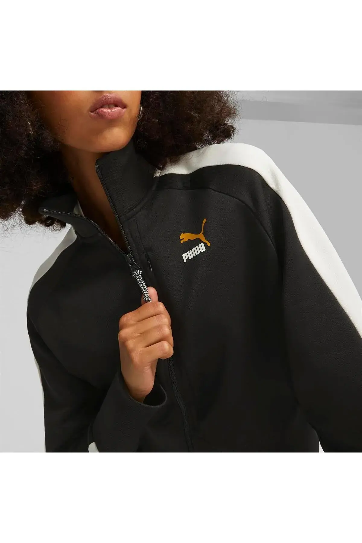 Puma T7 FORWARD HISTORY Track Jacket DK Siyah Kadın Fermuarlı Sweatshirt
