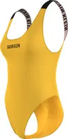 Calvin Klein SCOOP BACK ONE PIECE Kadın Sarı Mayo