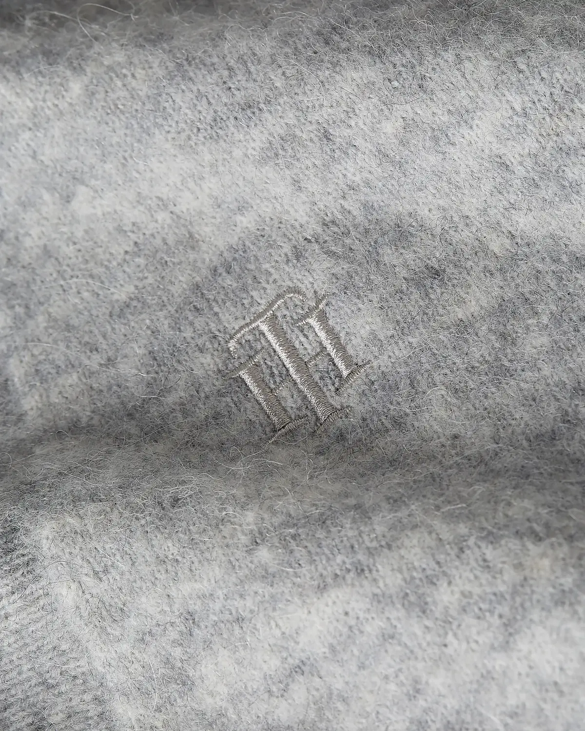 Tommy Hilfiger ALPACA SHORT V-NK CA Kadın Gri Kazak