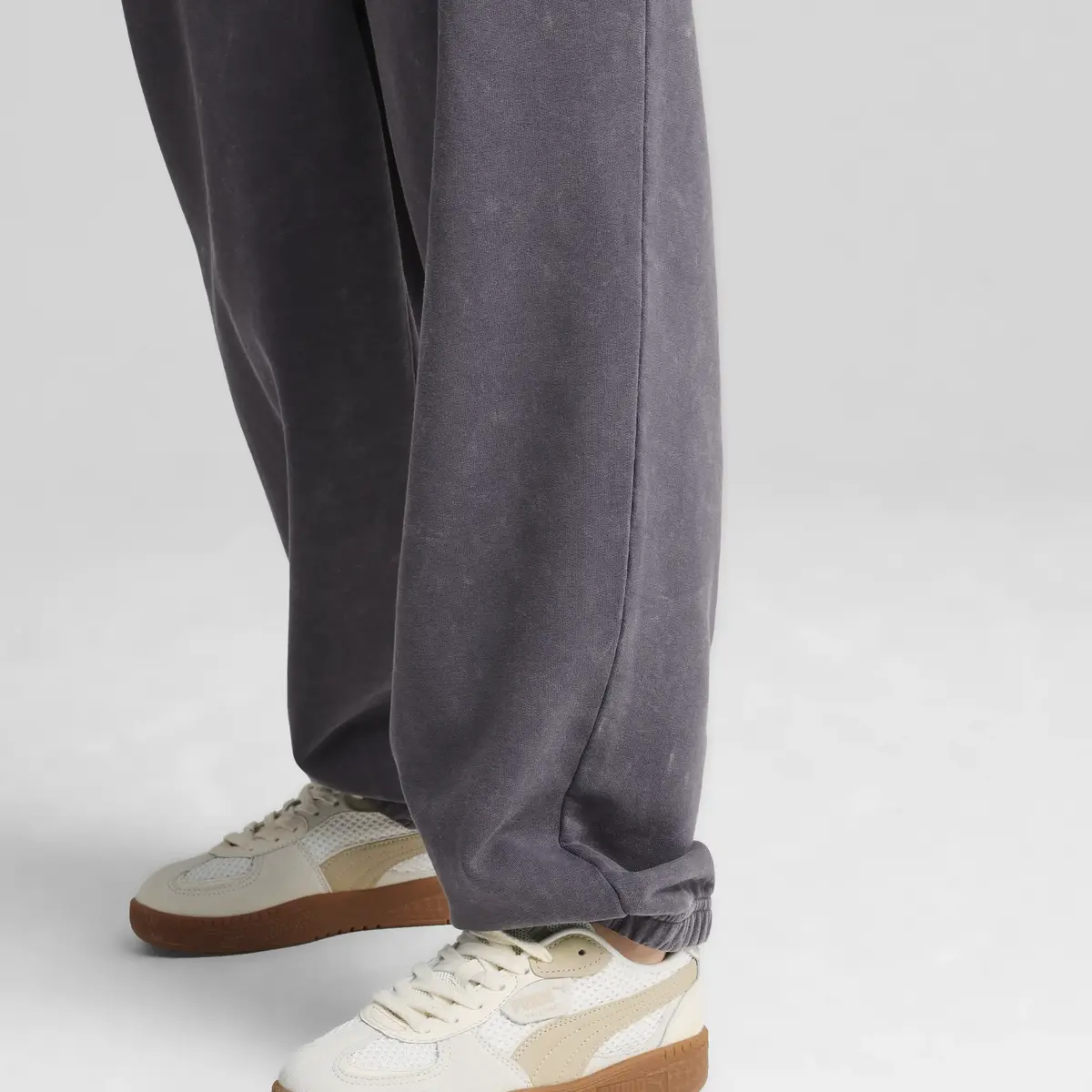 Puma DARE TO Relaxed Washed Pants Gri Kadın Eşofman Altı