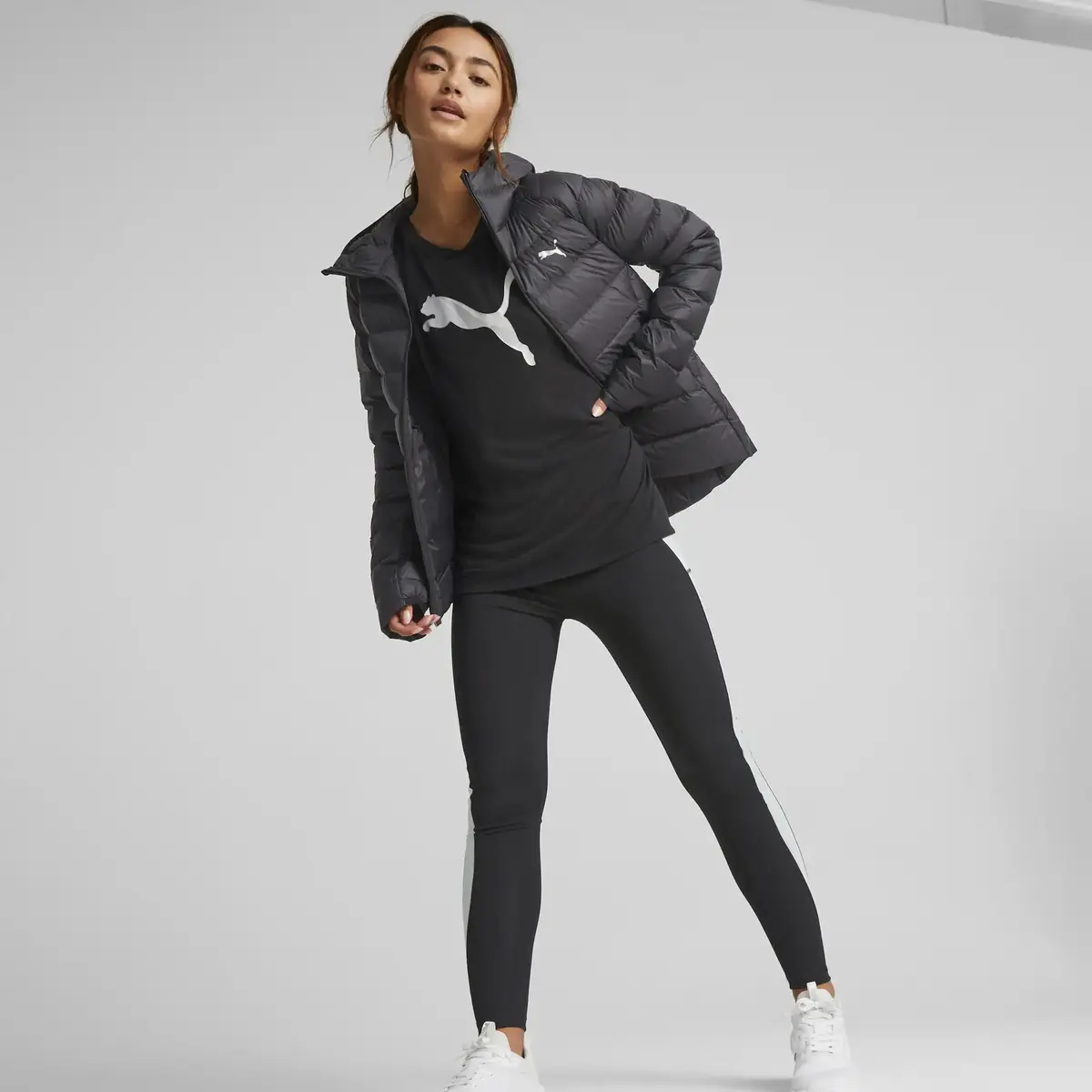 Puma PackLITE Down Jacket Siyah Kadın Kaz Tüyü Mont