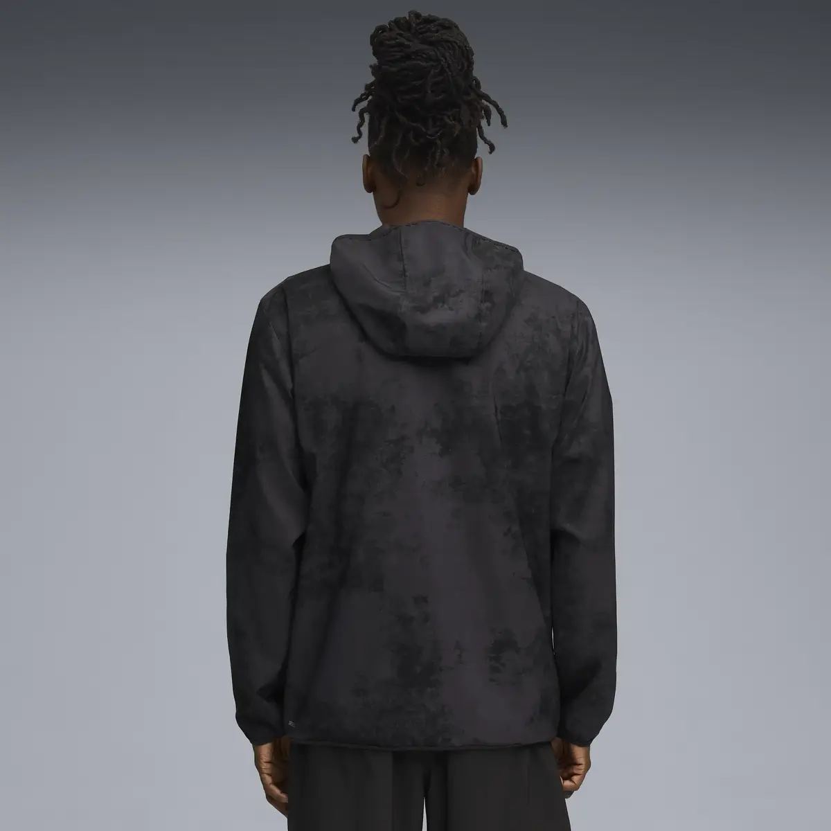 Puma M TAD ESS AOP Woven Jacket Siyah Erkek Fermuarlı Üst