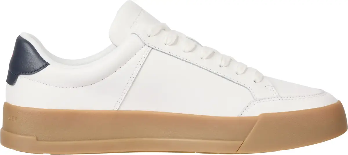 Tommy Hilfiger TH COURT MIX LTH, YBL Beyaz Erkek Spor Ayakkabı & Sneaker