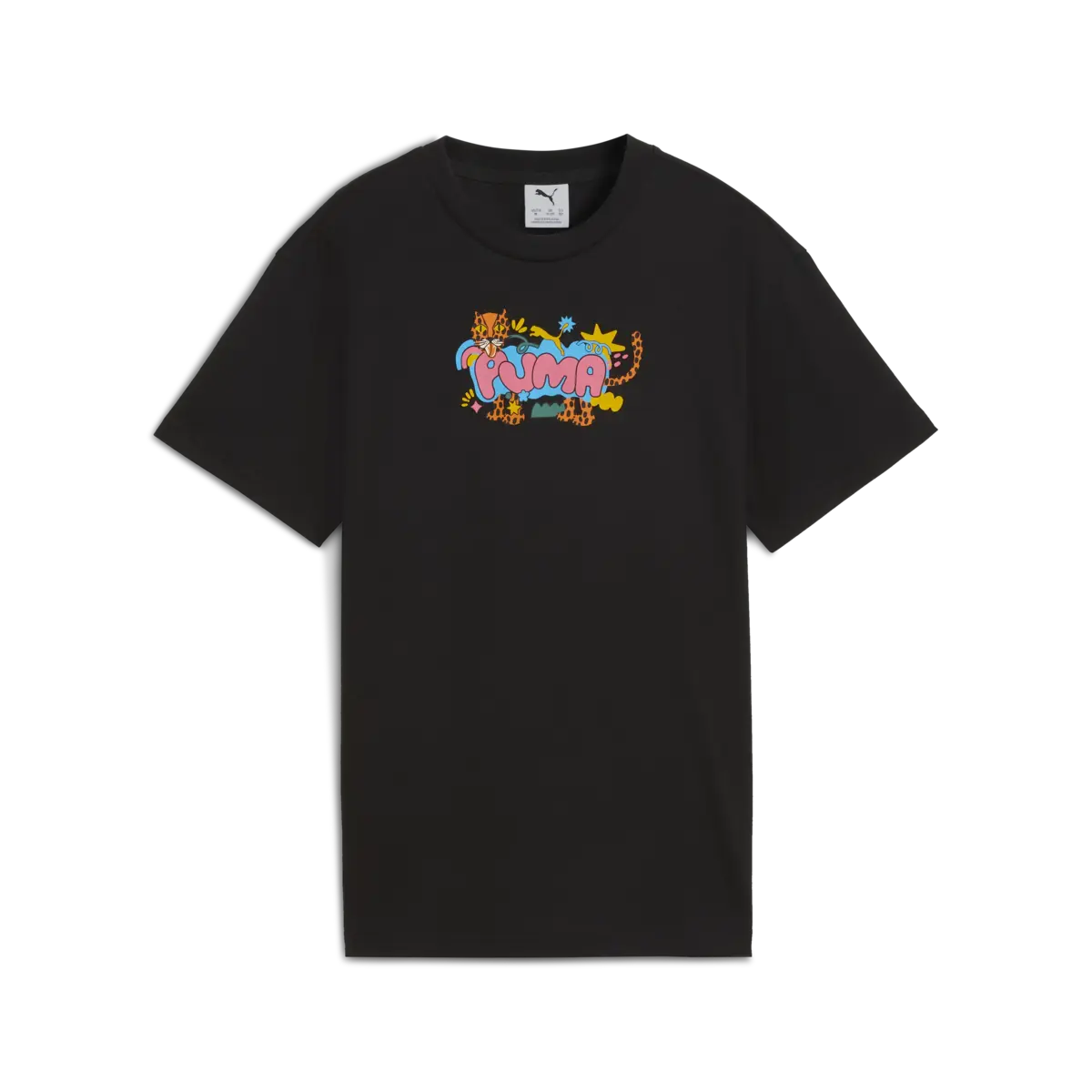 Puma GRAPHIC Tee Siyah Kız Çocuk T-Shirt