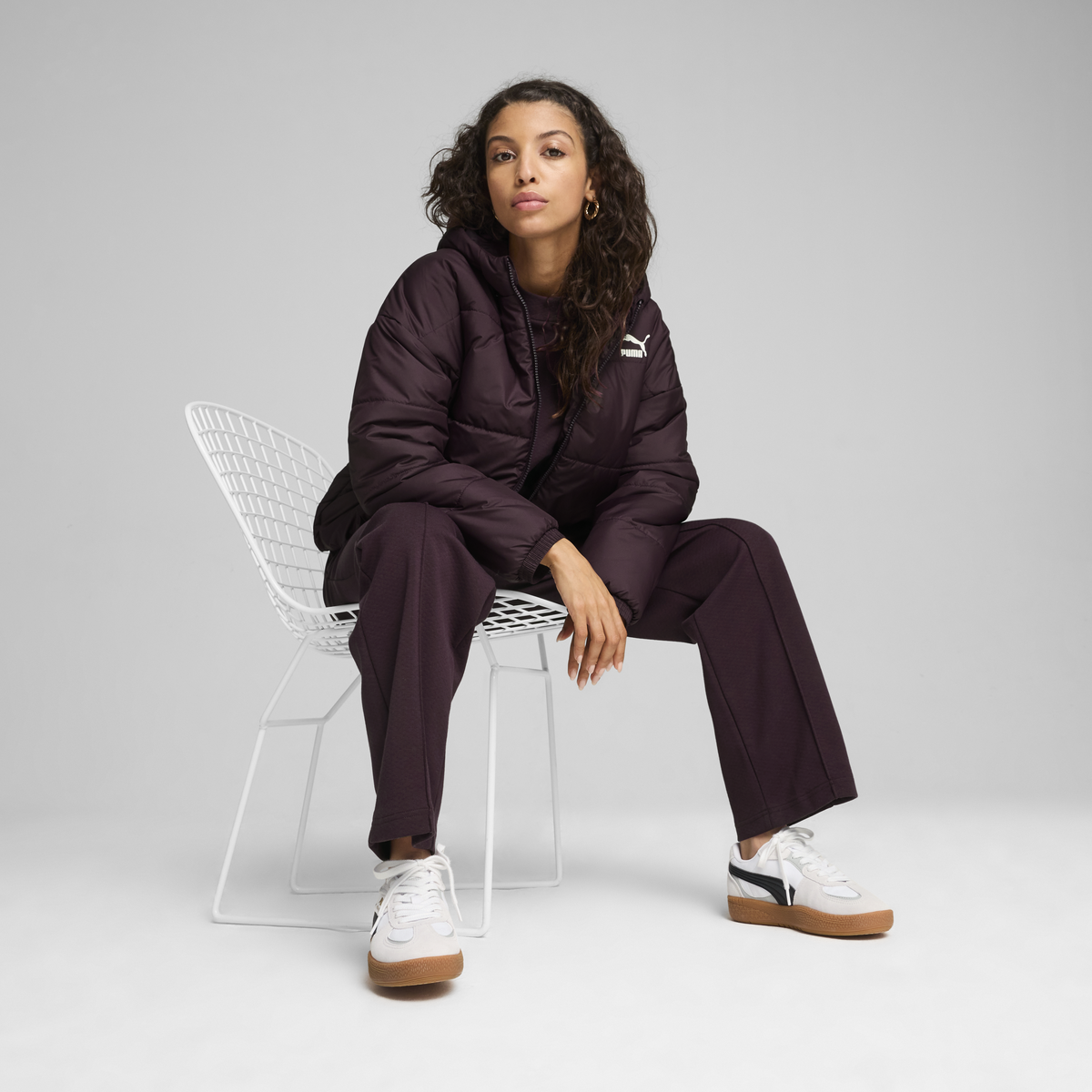 Puma Classics Padded Jacket Bordo Kadın Mont