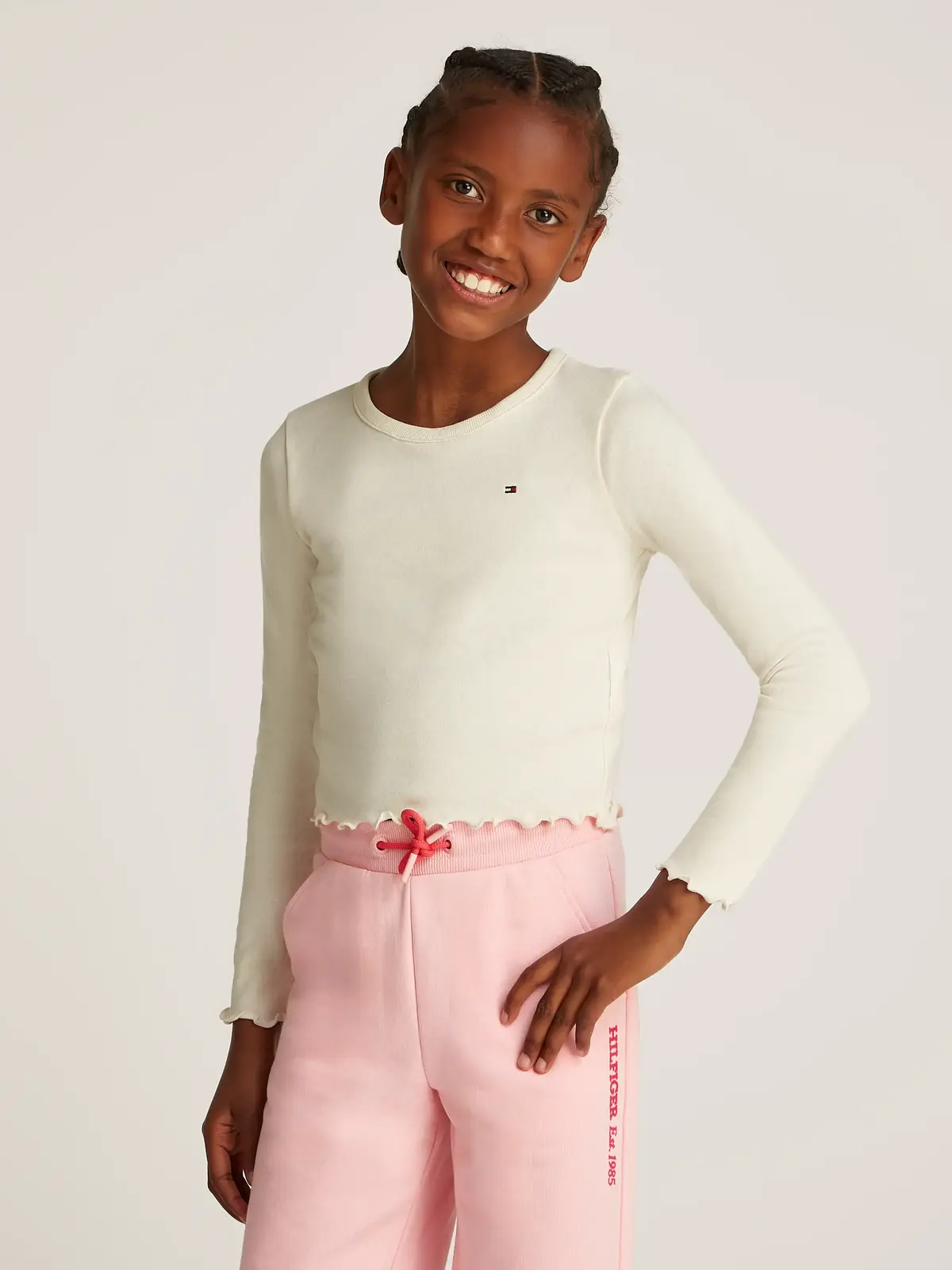 SLUB KNIT TOP LS, AEF