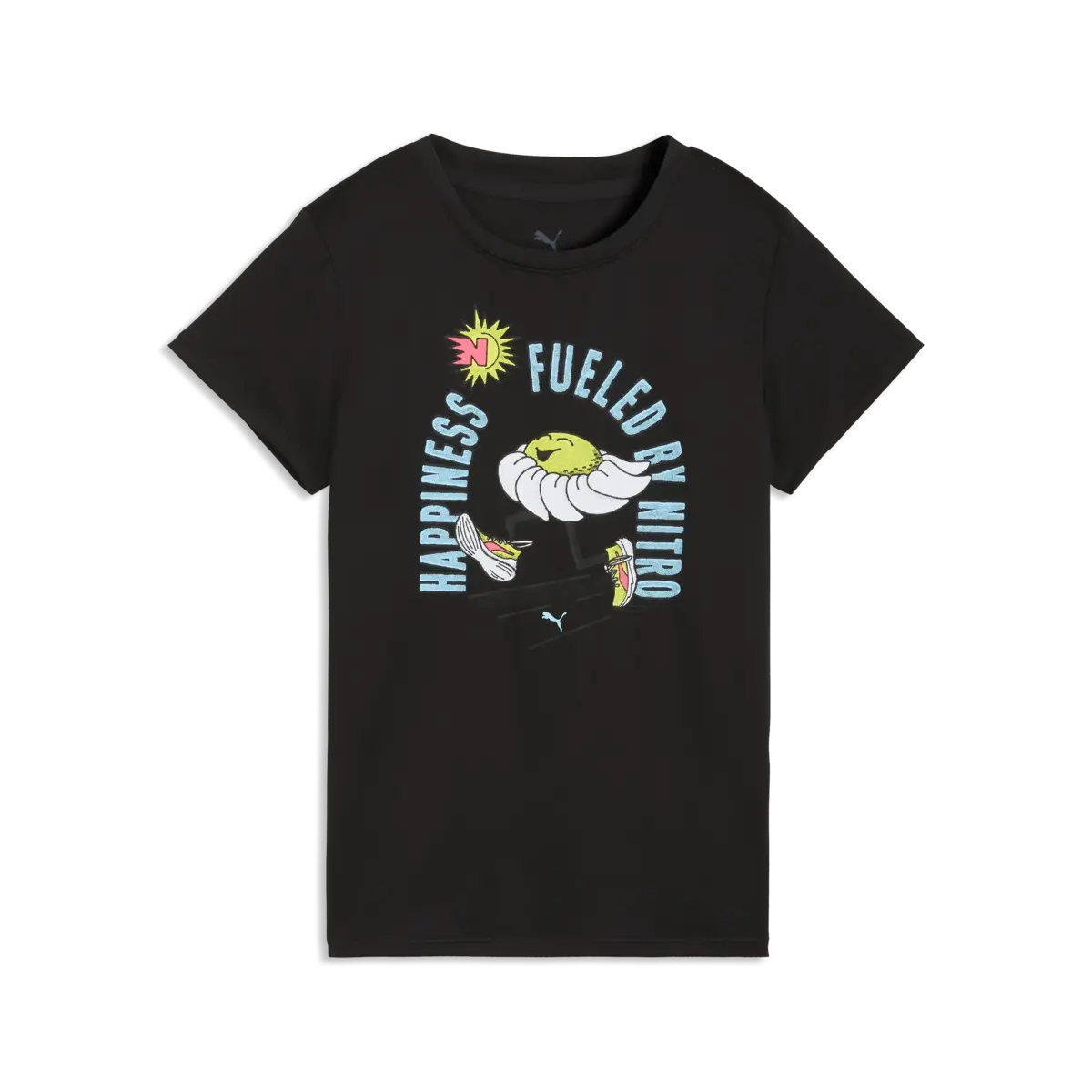 PUMA W Run Nitro Graphic Tee PUMA Black Siyah Kadın T-Shirt