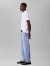 Calvin Klein SS SMOOTH COTTON SOL, YAA Beyaz Erkek T-Shirt & Polo