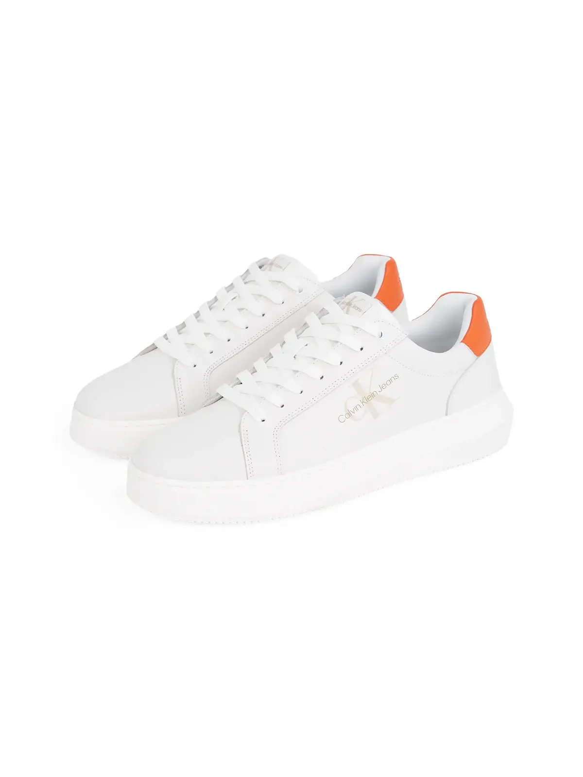 Calvin Klein CHUNKY CUPSOLE MONO Beyaz Erkek Spor Ayakkabı & Sneaker