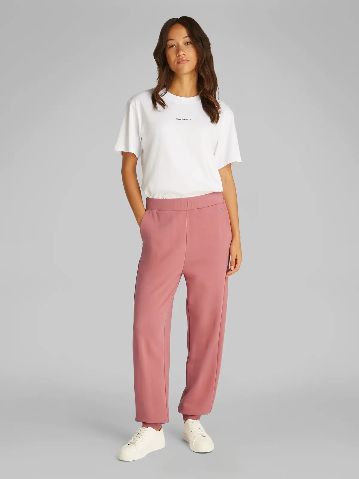 Calvin Klein CK EMB TERRY Pembe Kadın Eşofman Altı