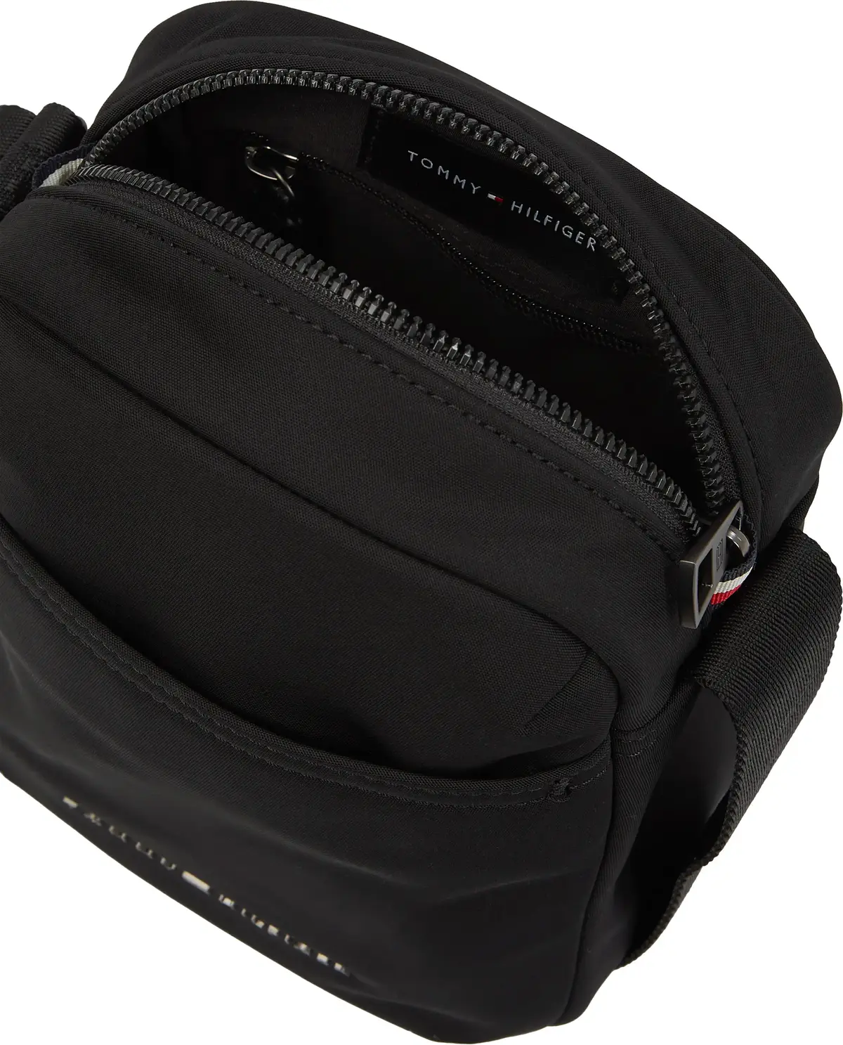 Tommy Hilfiger TH NYLON MINI REPORT Erkek Siyah Omuz Çanta