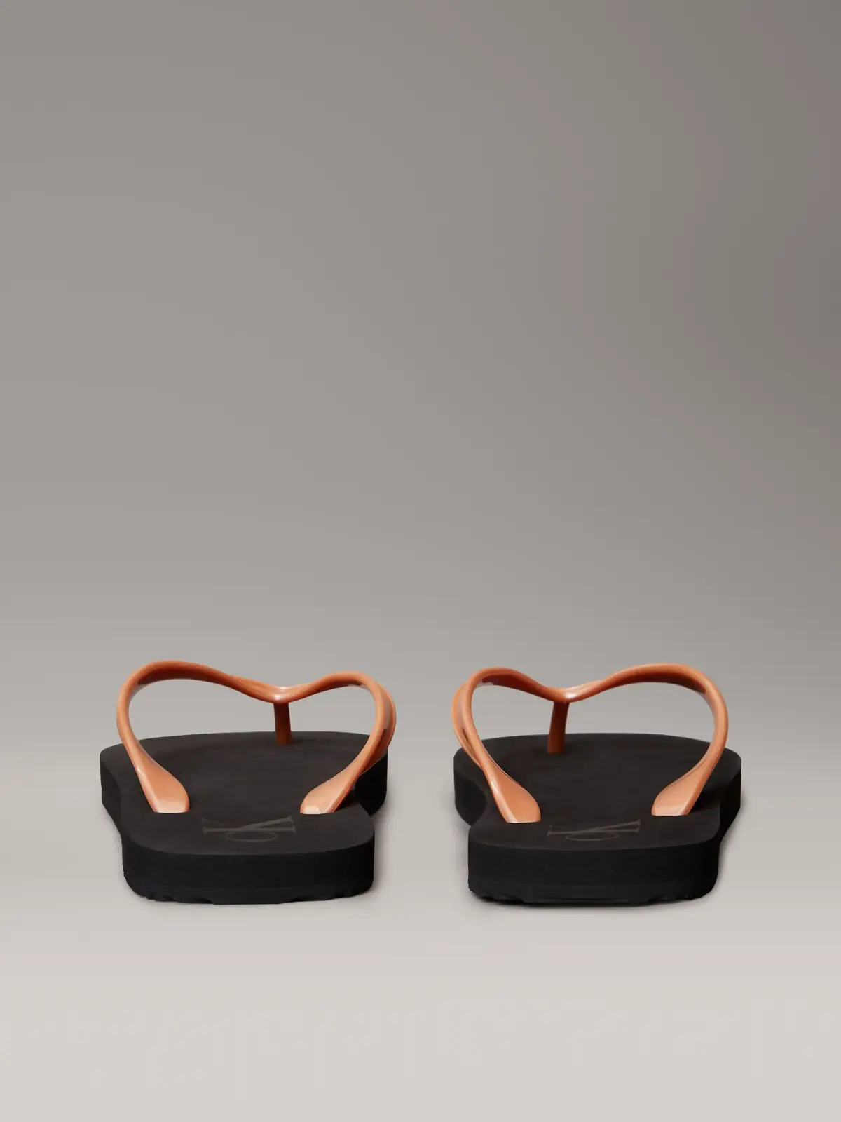 Calvin Klein BEACH SANDAL MONOLOG Kahve-Siyah Kadın Parmak Arası Terlik