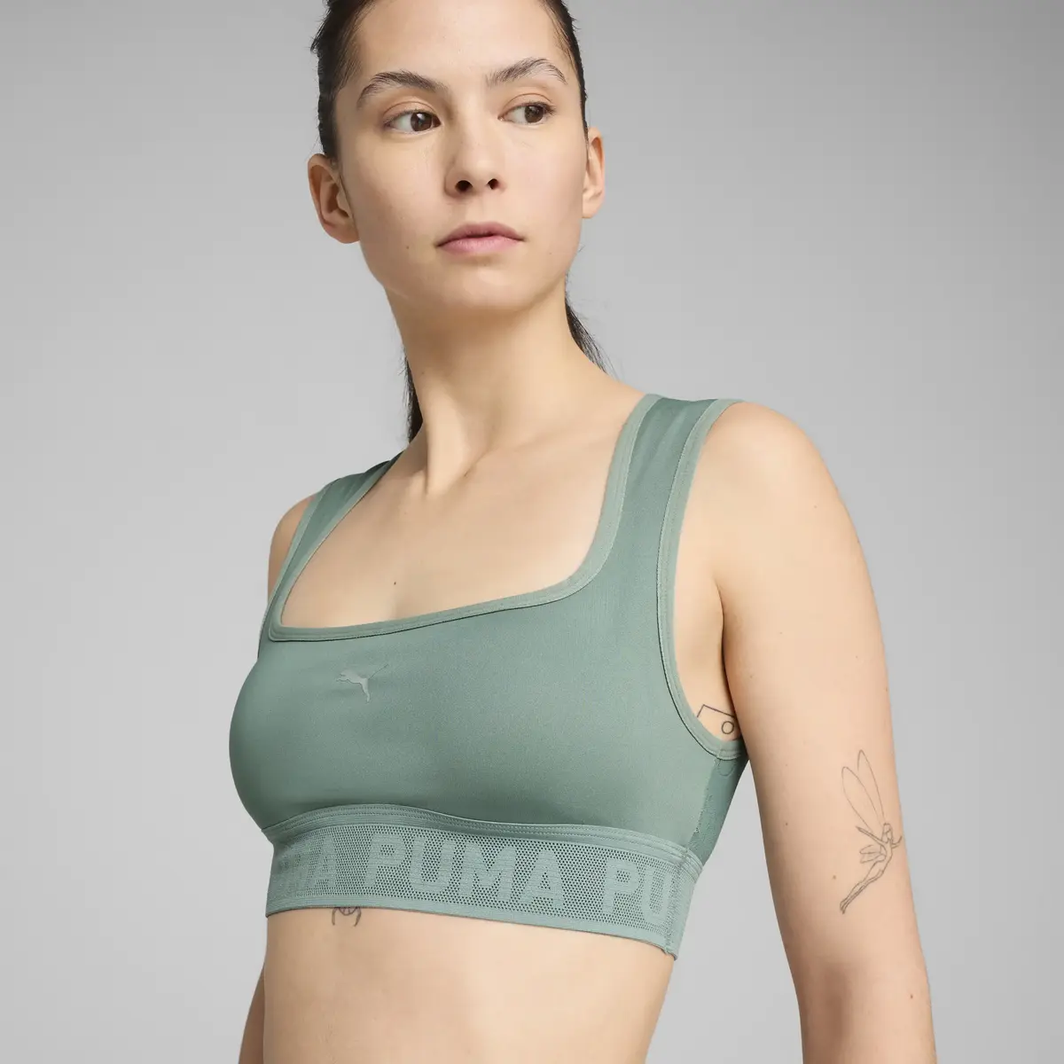 PUMA MOVE LACE BRA Yeşil Kadın Spor Sütyeni