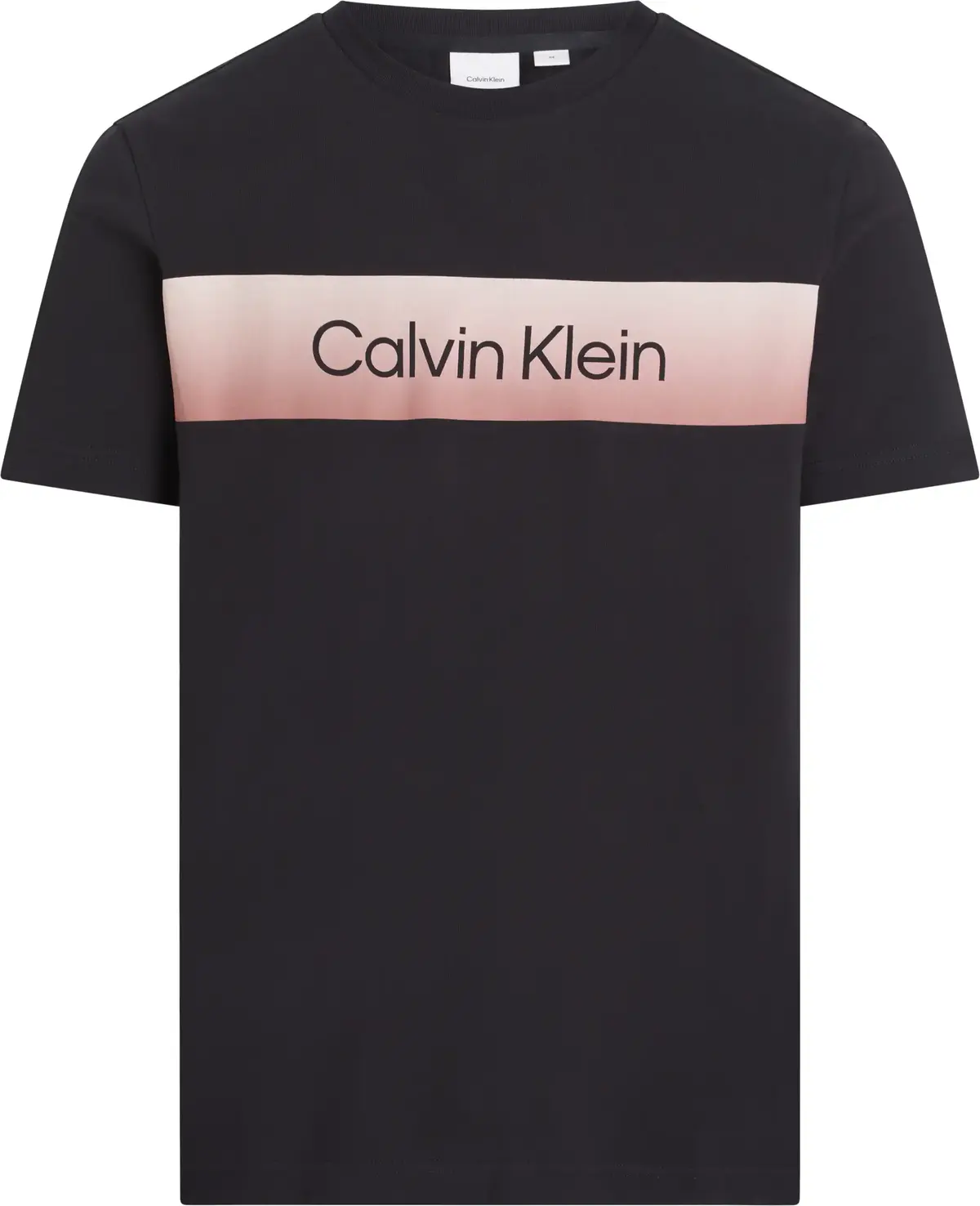 Calvin Klein LINEAR OMBRE CHEST L, BEH Siyah Erkek T-Shirt & Polo