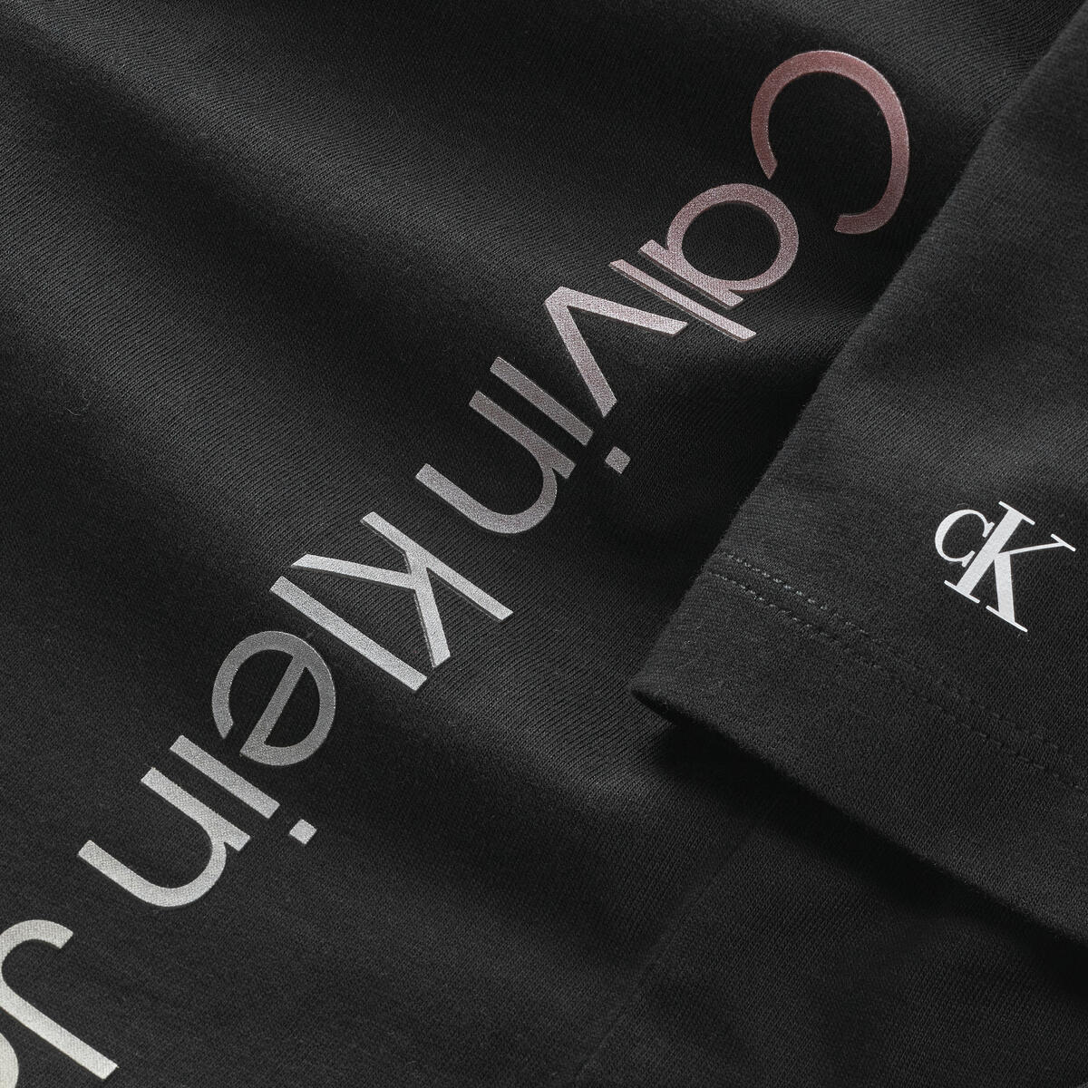 Calvin Klein GRADIENT INSTITUTION Erkek Siyah T-Shirt