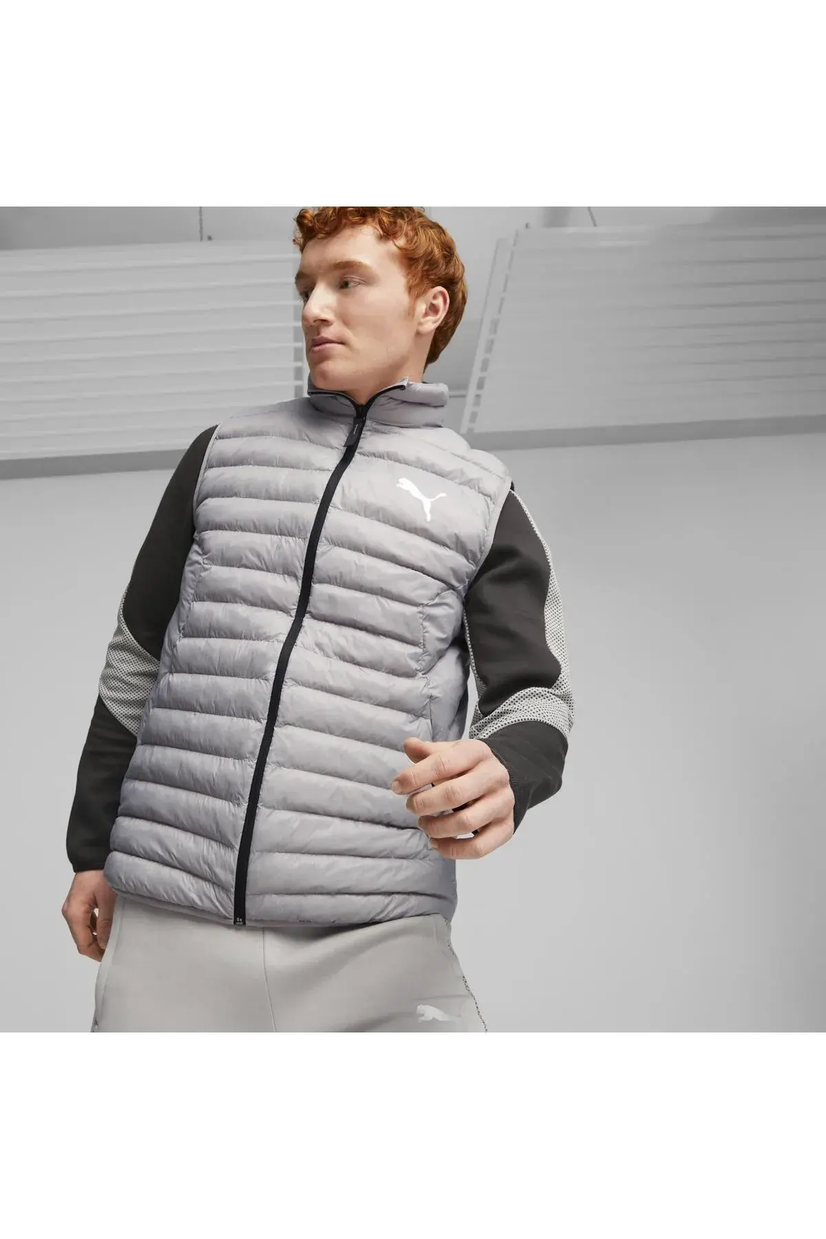 Puma PackLITE Primaloft Vest Gri Erkek Şişme Yelek