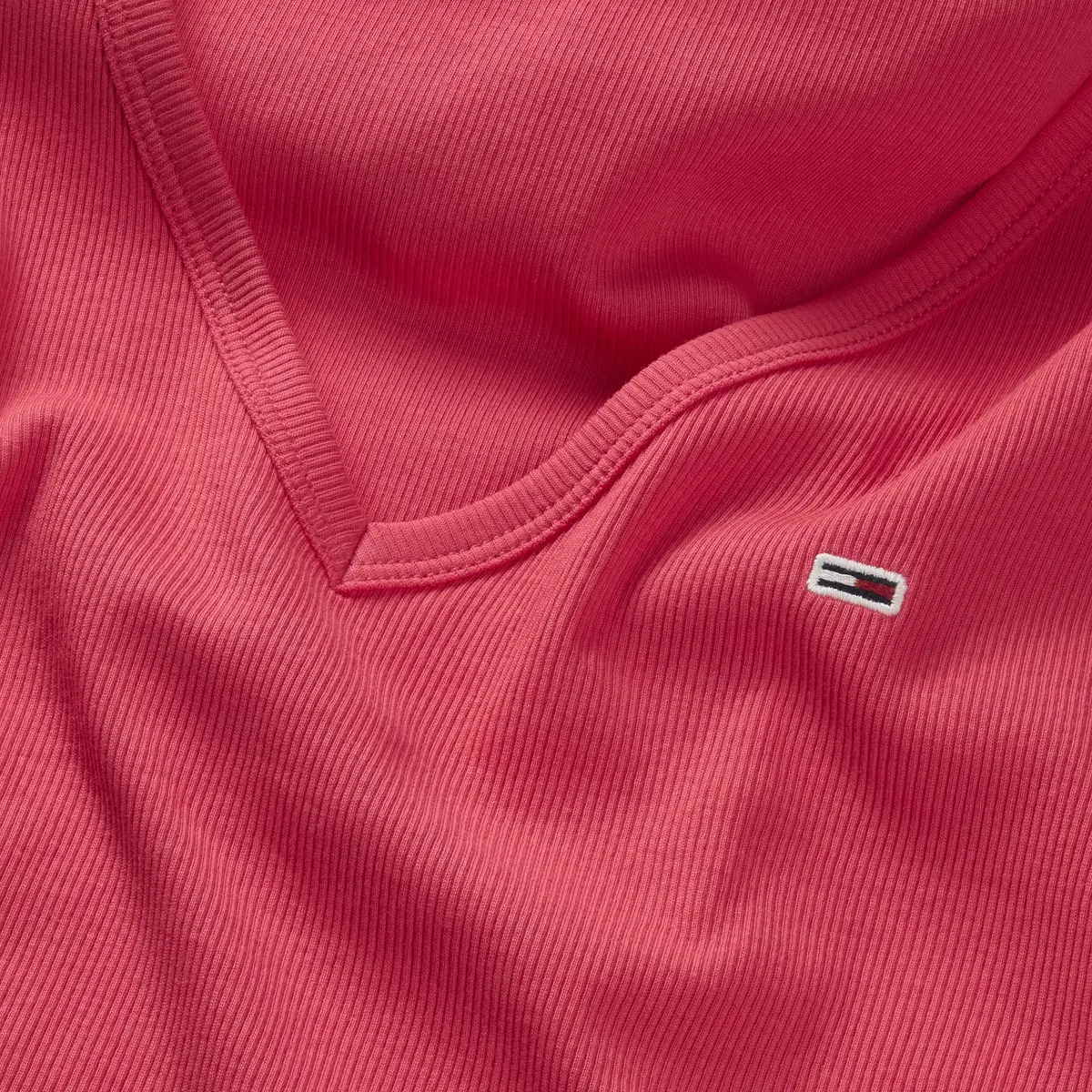 Tommy Hilfiger TJW SLIM ESSENTIAL R, XI2 Pembe Kadın T-Shirt & Polo