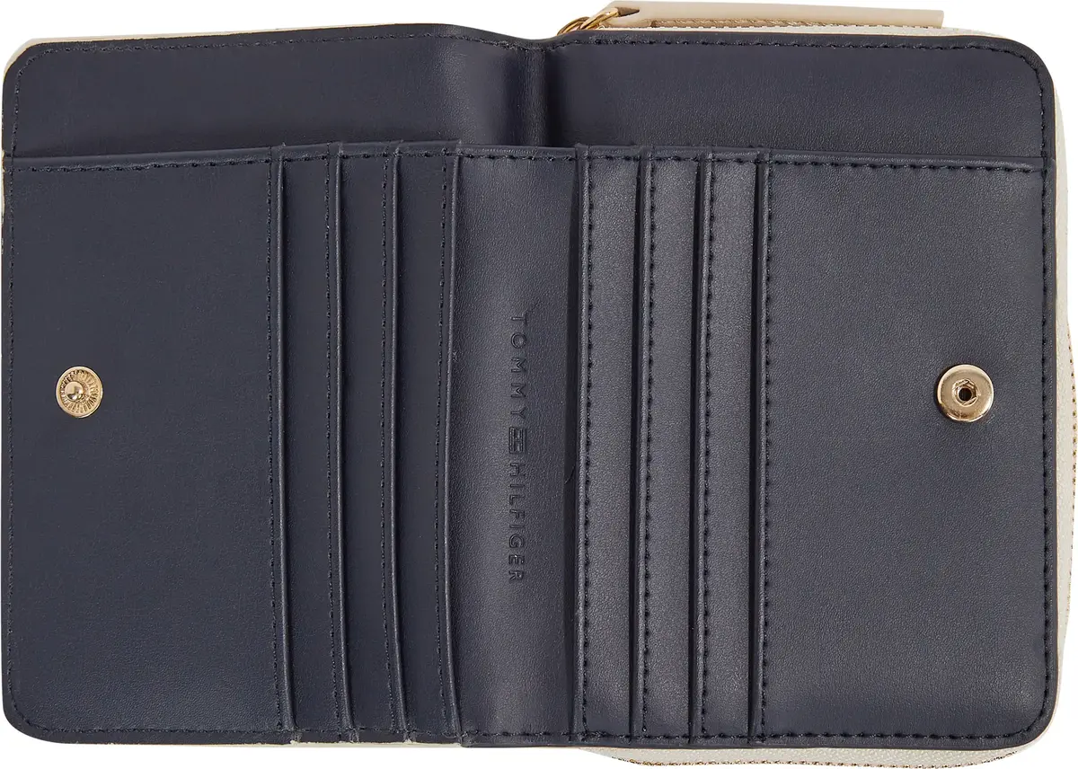 Tommy Hilfiger TH LOGOTAPE MED ZA, AA8 Krem Kadın Çanta & Cüzdan