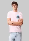 Calvin Klein SS 30s EU BH BOX GRAPHIC TEE Pembe Erkek Tişört