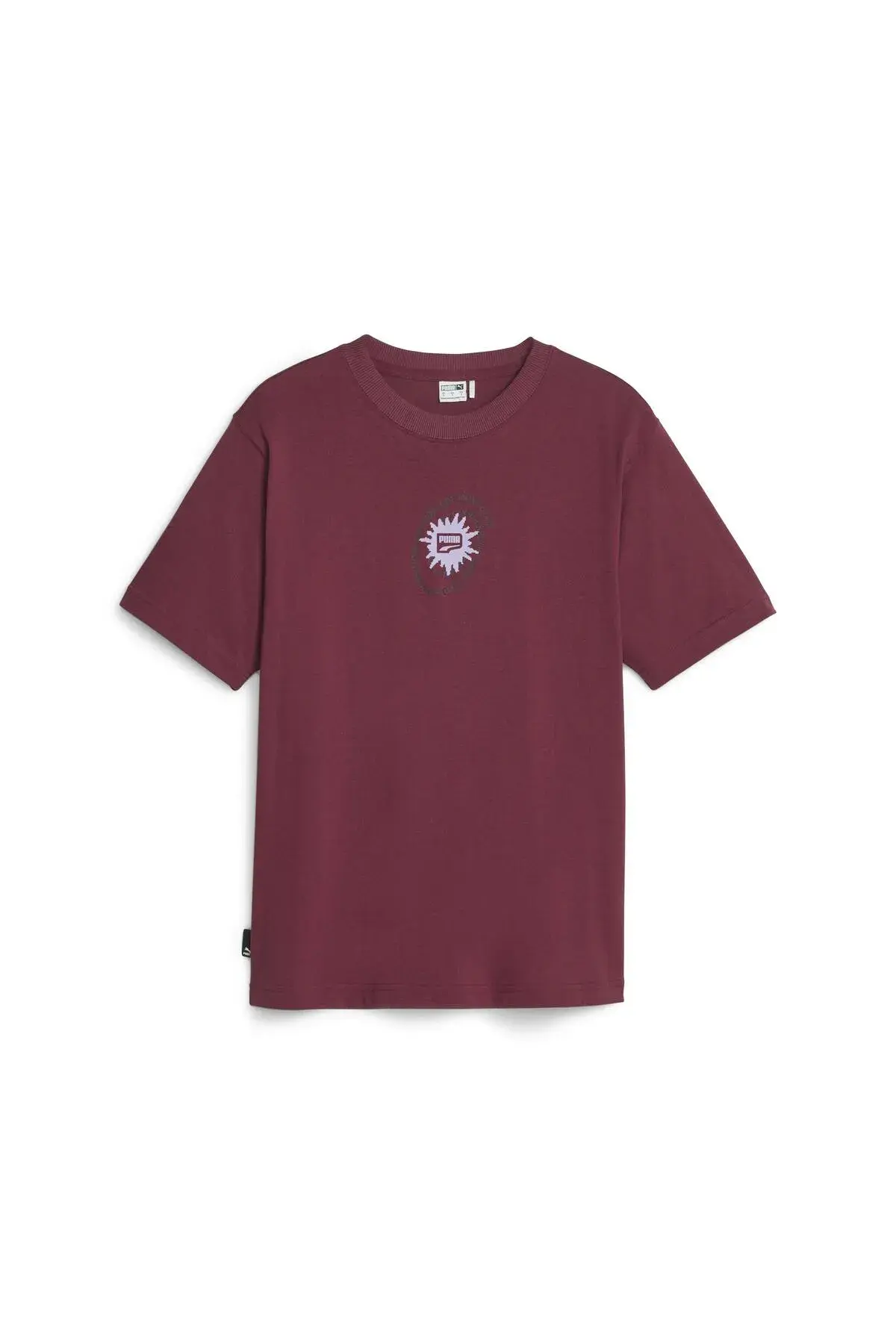 Puma DOWNTOWN Relaxed Graphic Tee Kırmızı Kadın T-Shirt