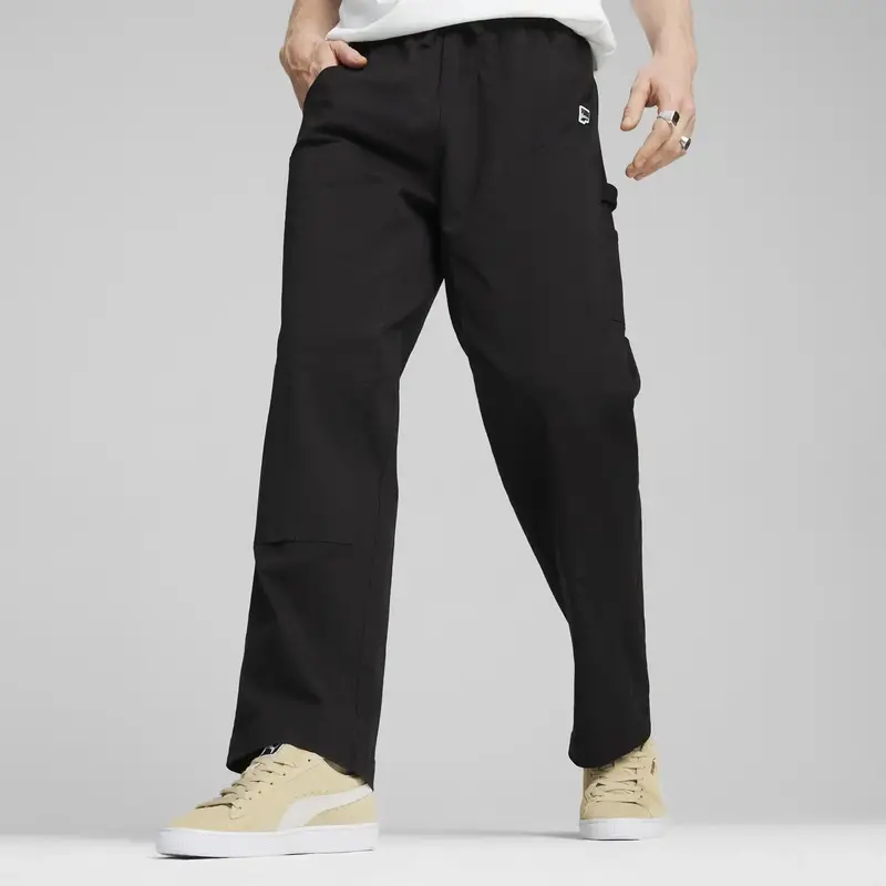 PUMA DOWNTOWN Double Knee Pants Siyah Erkek Eşofman Altı