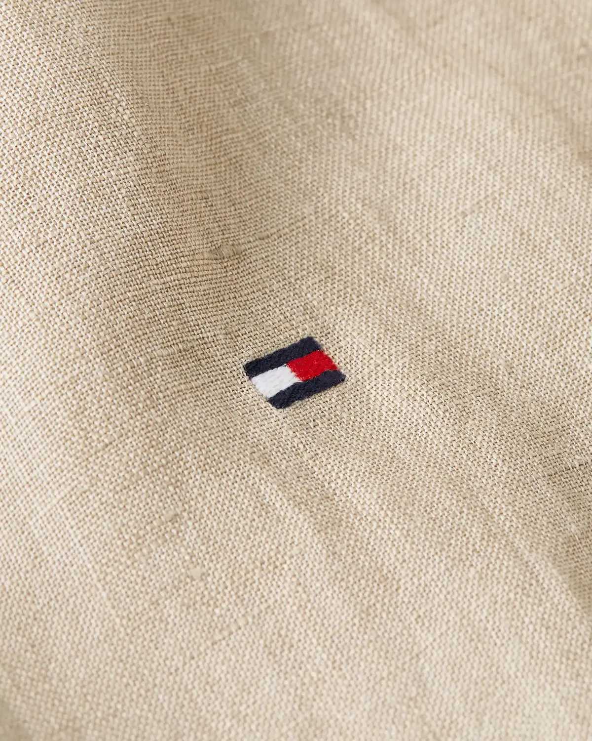 Tommy Hilfiger PIGMENT DYED LI SOLI, RBT Bej Erkek Gömlek
