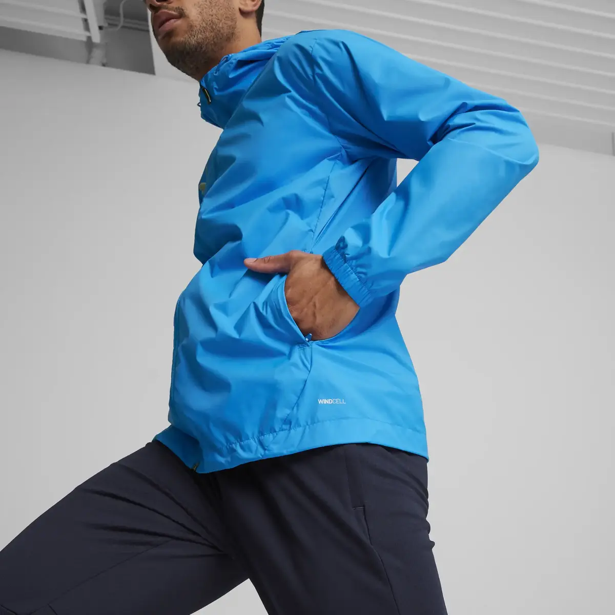Puma teamFINAL Allweather Jkt Mavi Erkek Antrenman Yağmurluk
