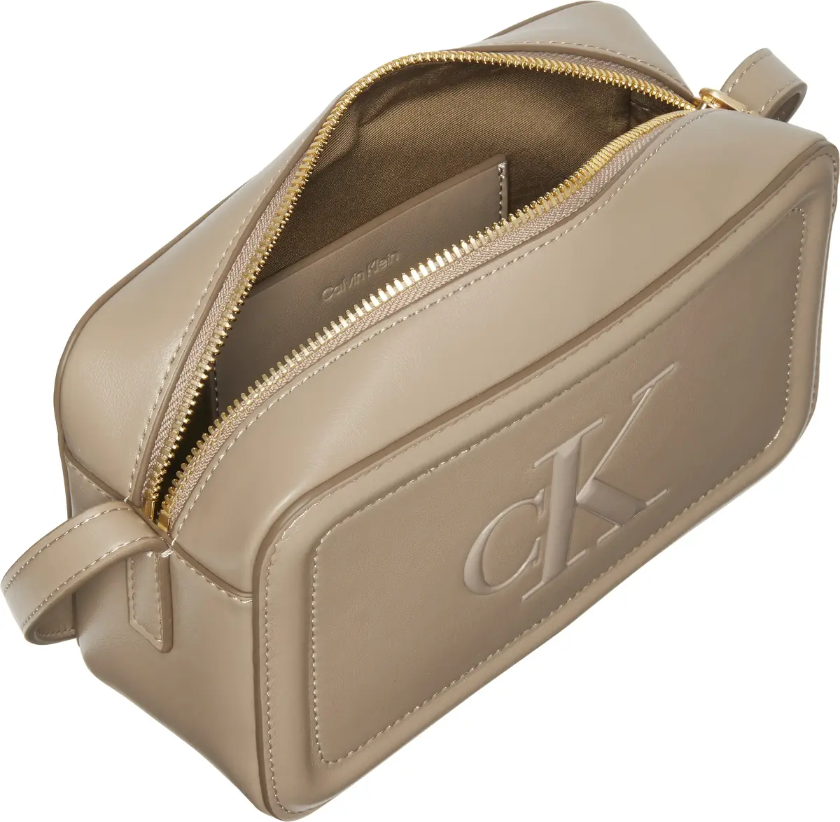 Calvin Klein BOLD CK CAMERA BAG Kadın Kahverengi Omuz Çanta