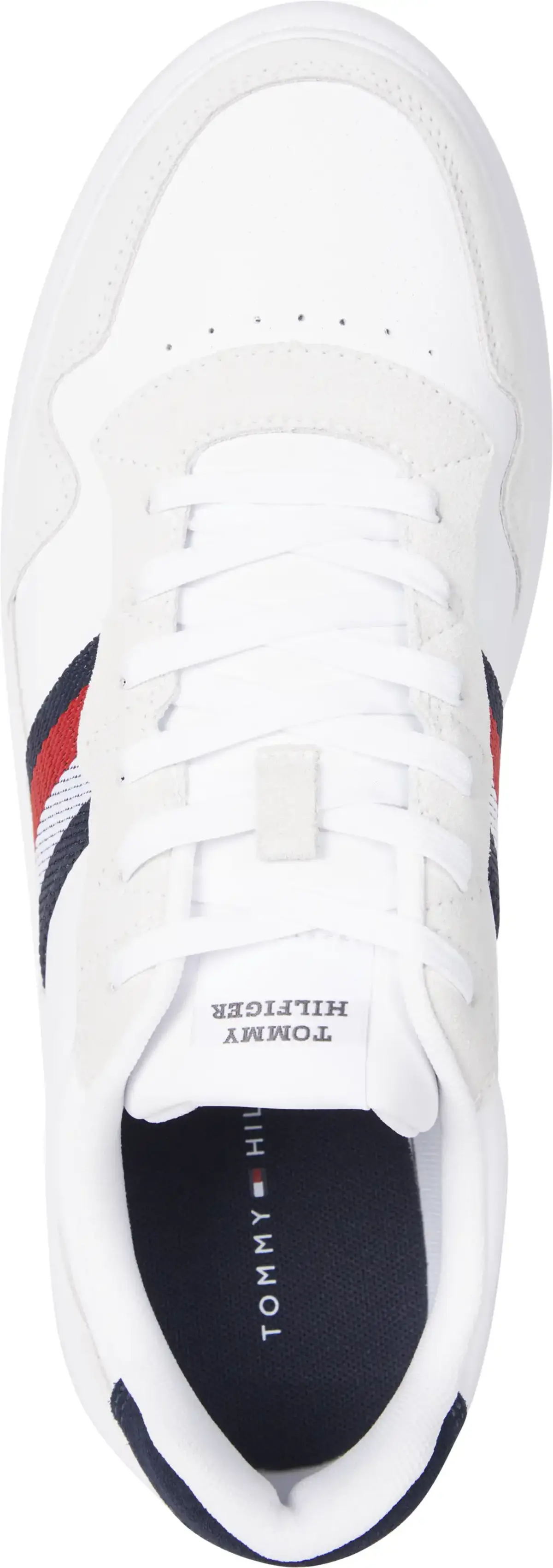 Tommy Hilfiger LIGHT CUPSOLE LTH MI, 0K6 Beyaz Erkek Spor Ayakkabı & Sneaker