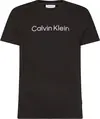 Calvin Klein RAISED STRIPED LOGO Erkek Siyah T-Shirt