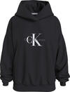 Calvin Klein MONOLOGO OVERSIZED H Kadın Siyah Hoodie