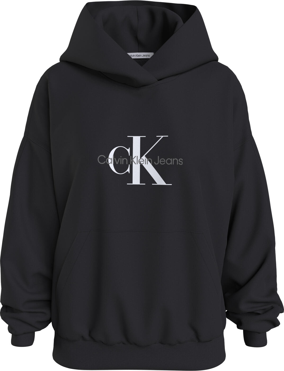 Calvin Klein MONOLOGO OVERSIZED H Kadın Siyah Hoodie