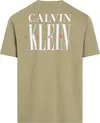 Calvin Klein SERIF FONT GRAPHIC T, HI0 Bej Erkek T-Shirt & Polo