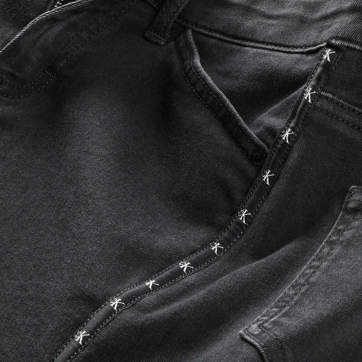 Calvin Klein STRAIGHT SKIRT WASHE Kadın Antrasit Etek
