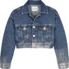 Calvin Klein DENIM JACKET DEGRADE Kadın Mavi Kot Ceket