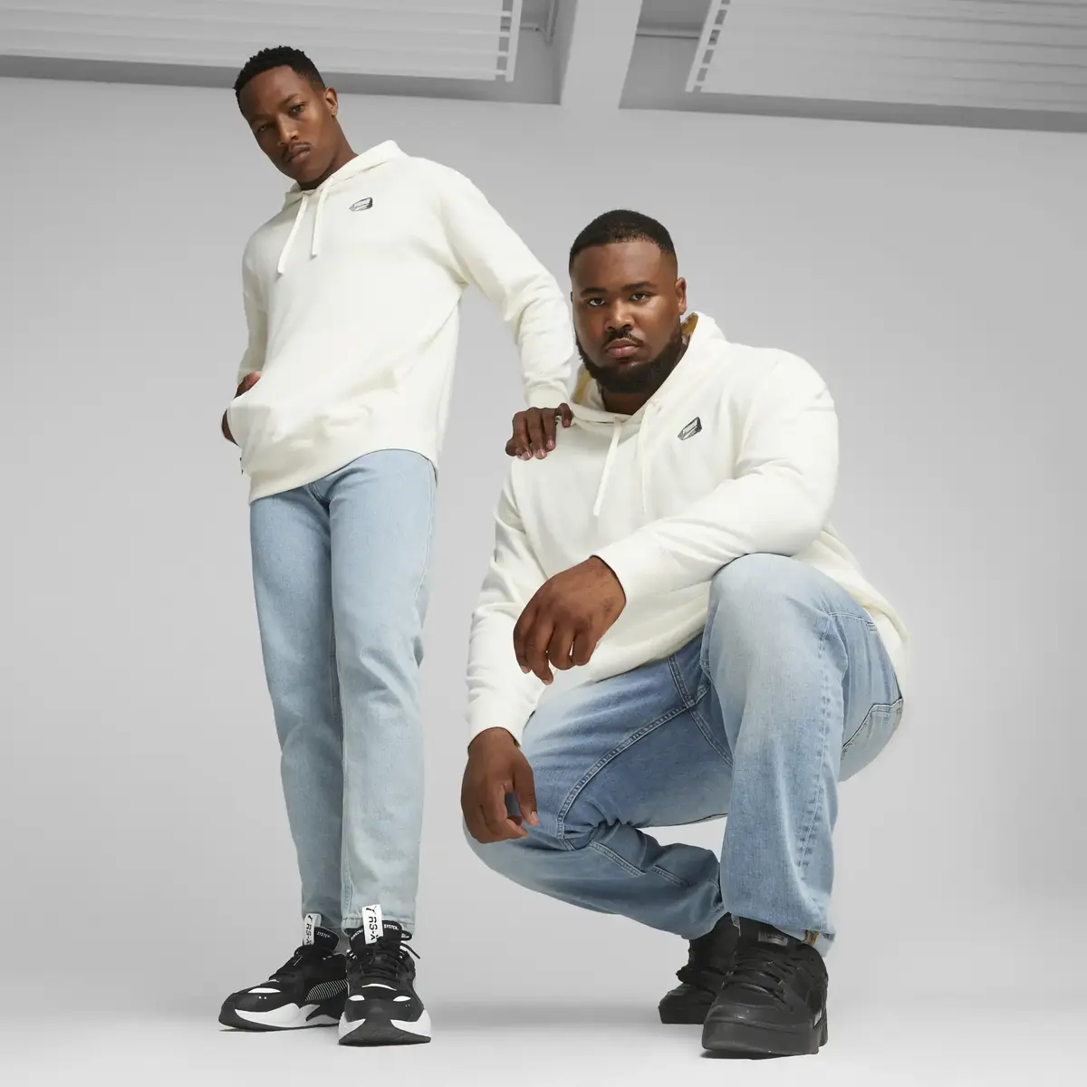Puma DOWNTOWN Graphic Hoodie Krem Erkek Sweatshirt