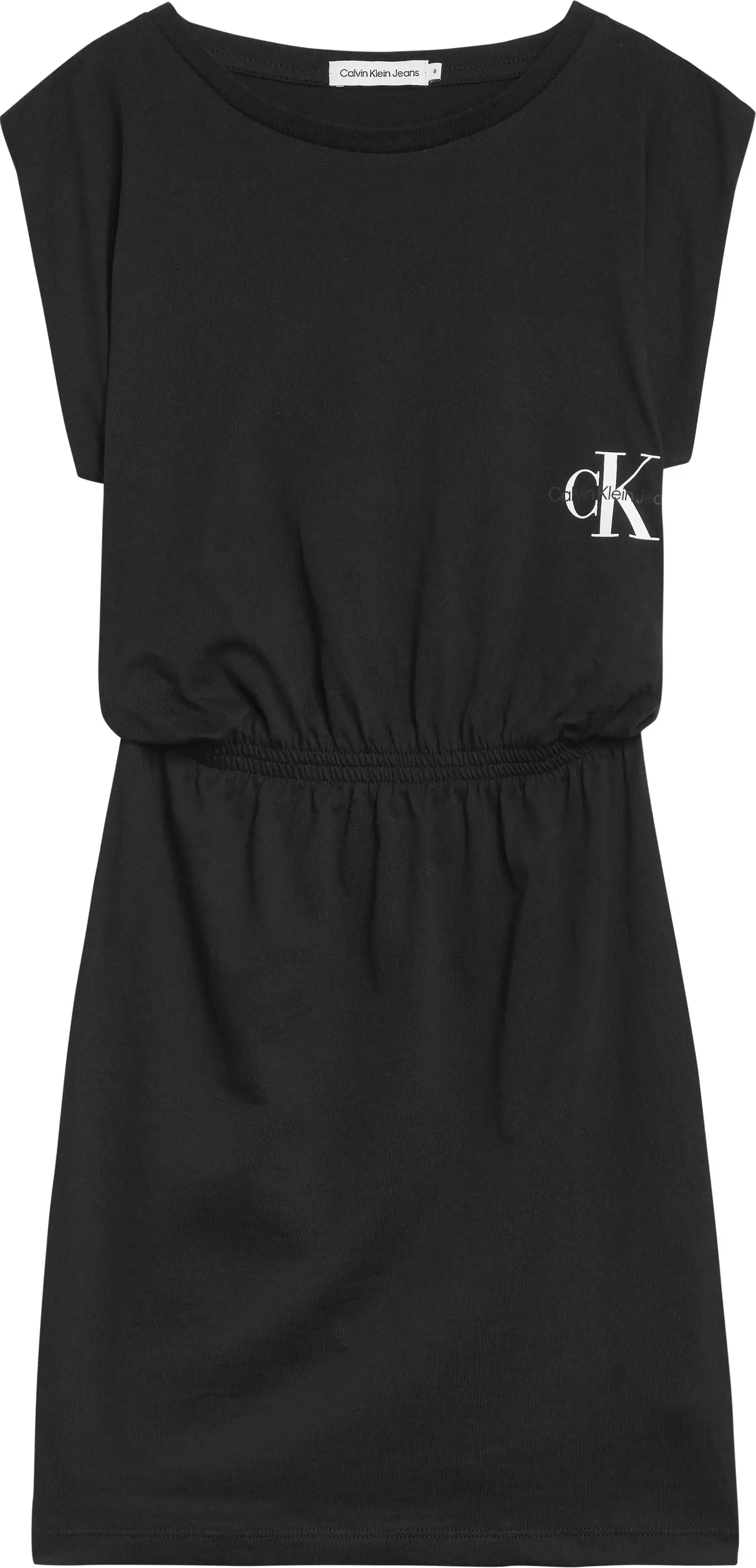 Calvin Klein MONOGRAM OFF PLACED Kadın Siyah Elbise