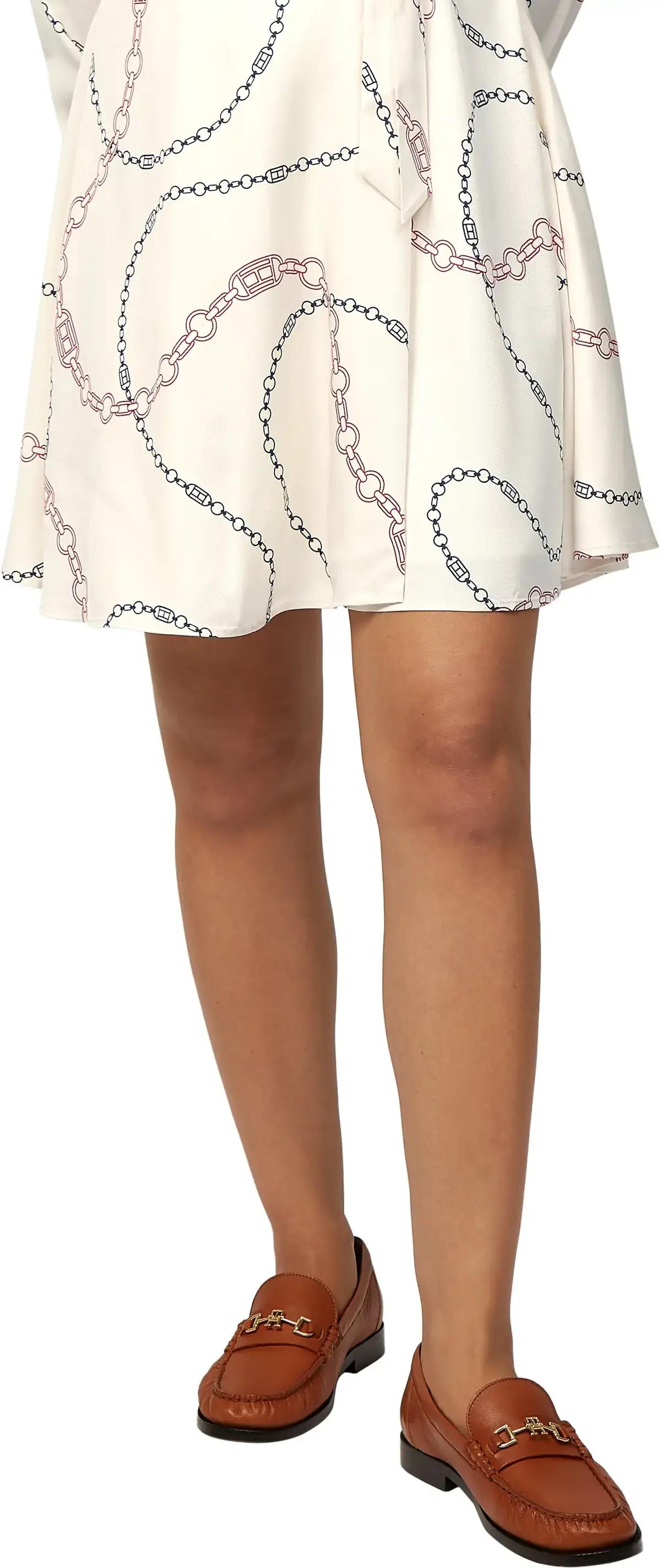 Tommy Hilfiger FLUID VISCOSE SHORT, 01V Beyaz Kadın Elbise-Etek