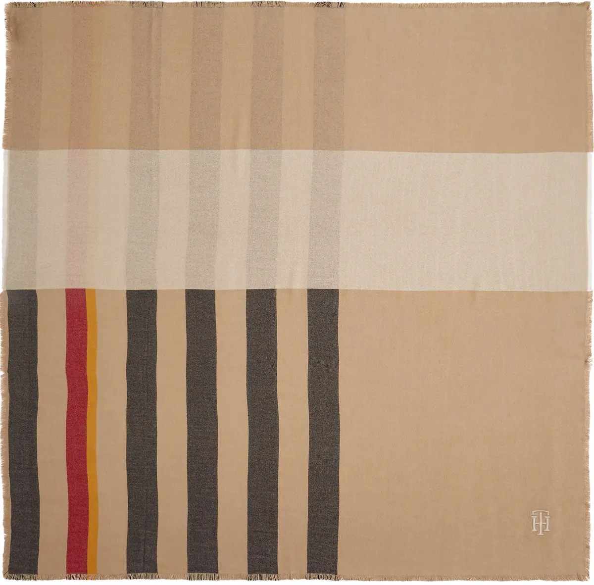 Tommy Hilfiger MODERN SURPLUS BLANK Kadın Bej Eşarp