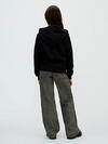 Calvin Klein MINI BADGE ZIP-THROU Siyah Çocuk Kapüşonlu Sweatshirt
