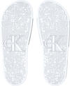 Calvin Klein SLIDE MONOGRAM CO Erkek Beyaz Terlik
