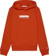 Calvin Klein SMALL BLOCK LOGO HOO Erkek Turuncu Hoodie