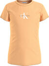 Calvin Klein MICRO MONOGRAM TOP Kadın Turuncu T-Shirt