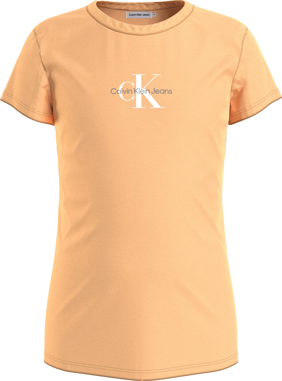Calvin Klein MICRO MONOGRAM TOP Kadın Turuncu T-Shirt