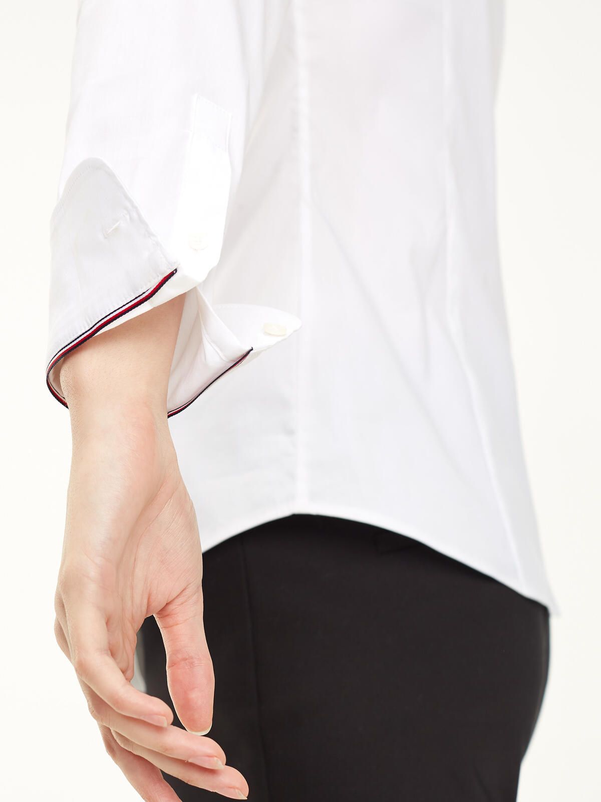 Tommy Hilfiger HERITAGE SLIM FIT SH Kadın Beyaz Gömlek