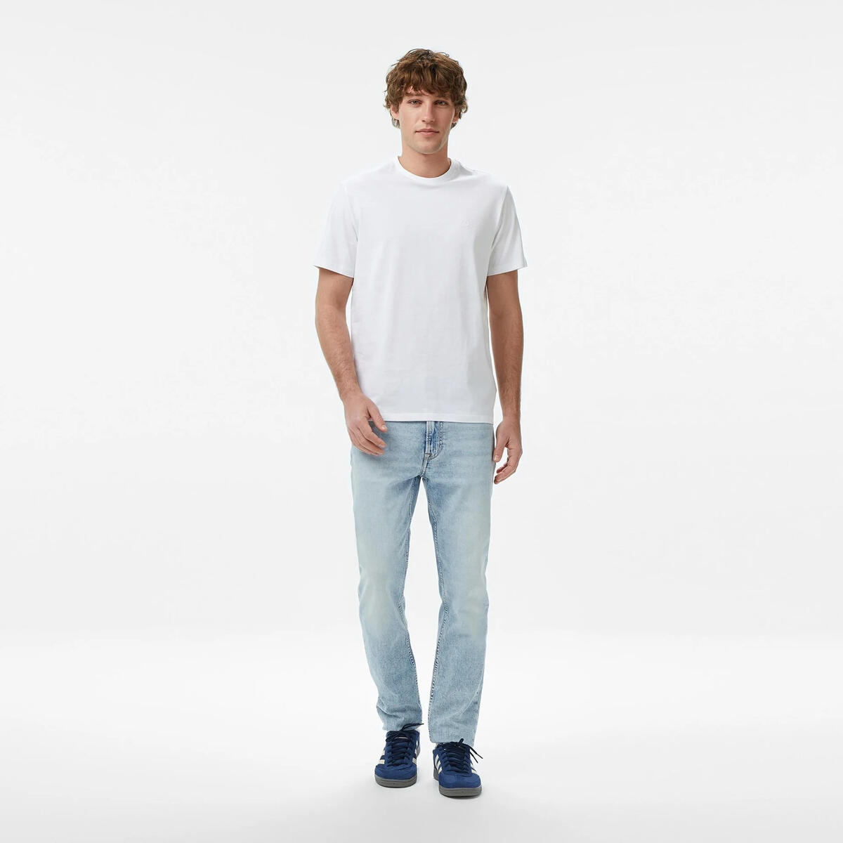 Calvin Klein SLIM TAPER MARBLED B, EF8, 30, 35 Mavi Erkek Kot Pantolon