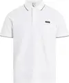 Calvin Klein STRETCH PIQUE TIPPIN, YAF Beyaz Erkek T-Shirt & Polo