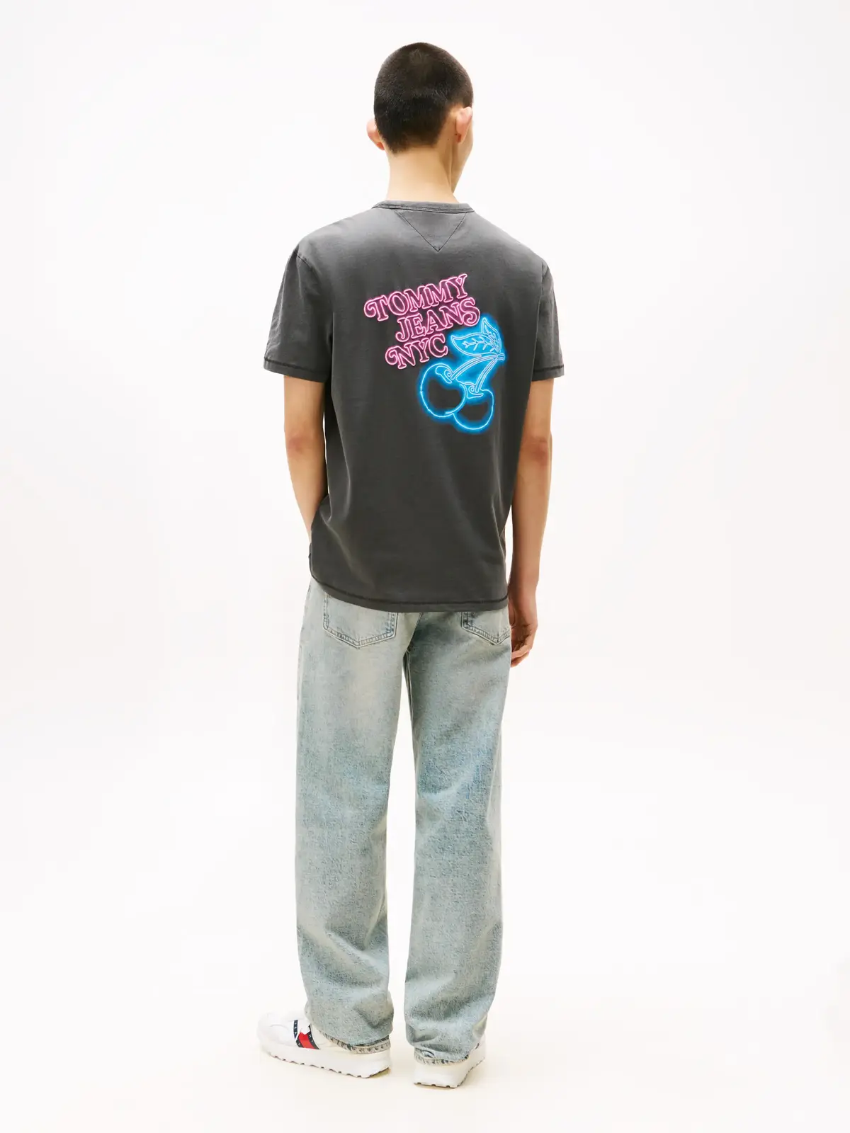 Tommy Hilfiger TJM REG NOVELTY FAIR Erkek Gri T-Shirt